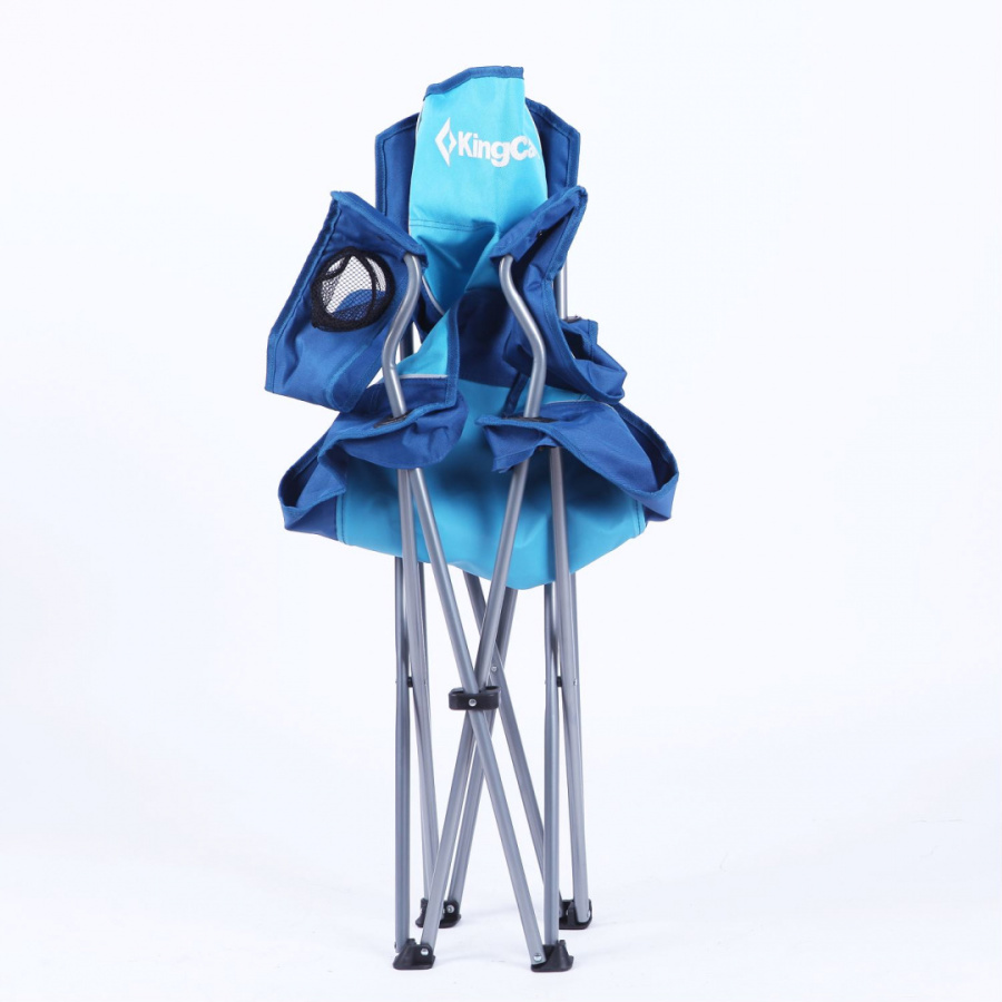 3818 Arms Chair кресло скл. cталь (84Х50Х96, сине-серый)