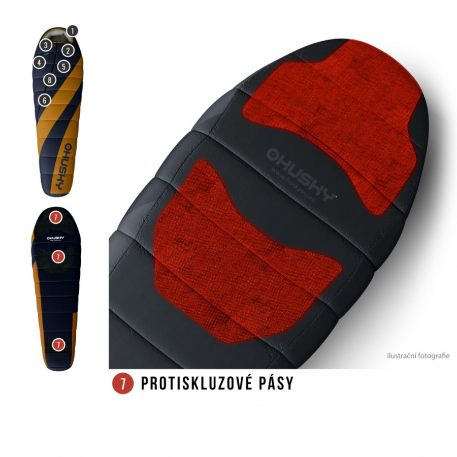 HUSKY LADIES MOTION -20С 200х80 женский спальный мешок (правый)