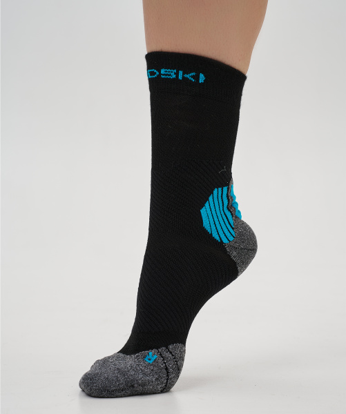 Носки Winter Run Black/Light Blue (42-45, BLACK/LIGHT BLUE, , , , , )