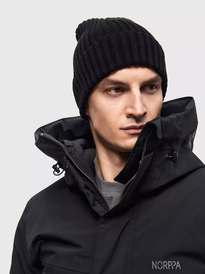 *100664 Шапка MGA 3 (One Size, 060 чёрный, , , , , )