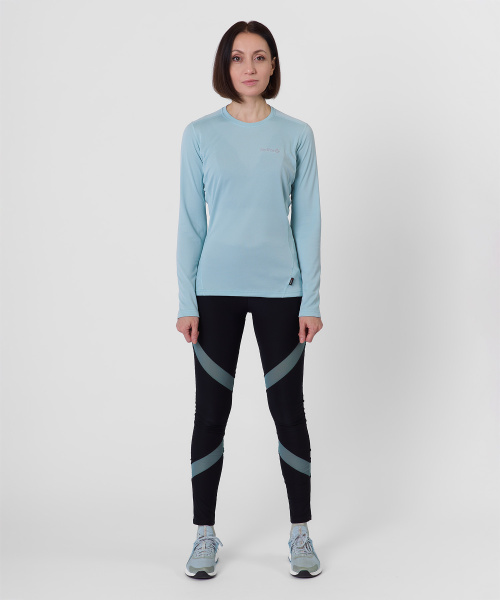Футболка с длинным рукавом Workout R Женская (XS, 7300/лагуна, , , , , )