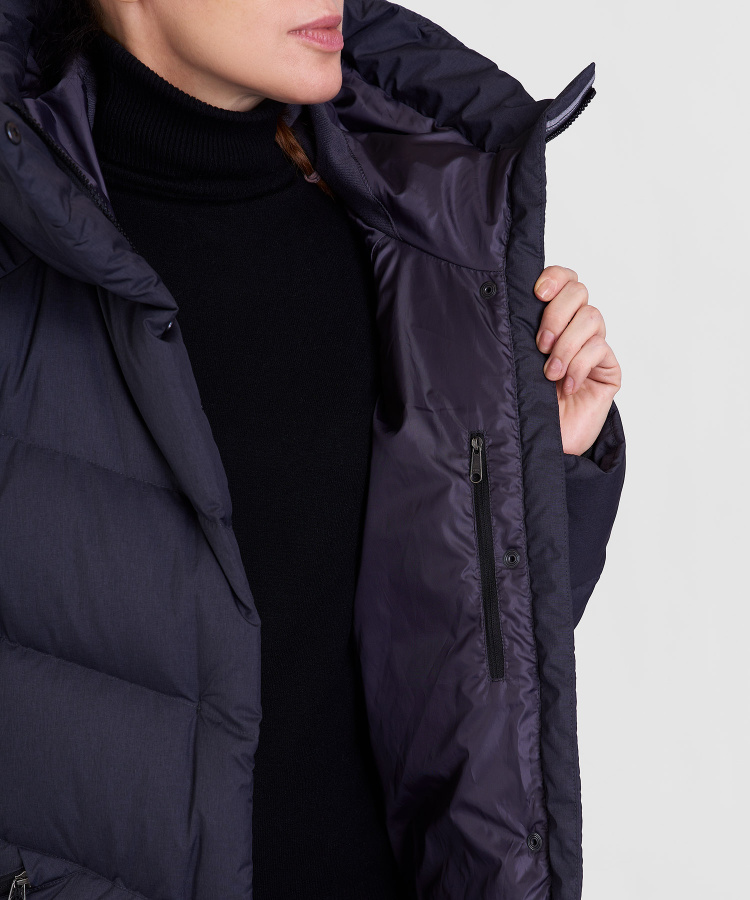 Пальто пуховое Ester VI Женское (S, 9000/графит, , , , , )