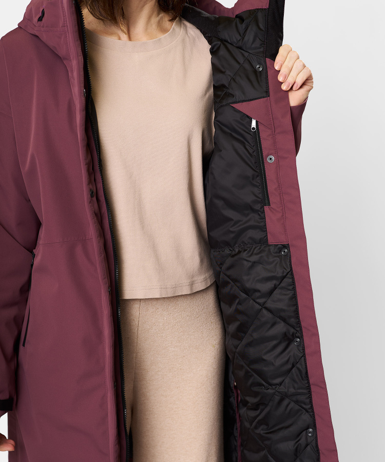 Пальто утепленное Garda II Женское (L, 1800/коричневая роза, , , , , )