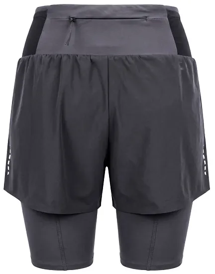 Шорты 2 в 1 Nordski Trail Black (46-S, Black, , , )