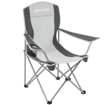 King Camp 3818 arms chair кресло скл. cталь (84х50х96, черно-серый)