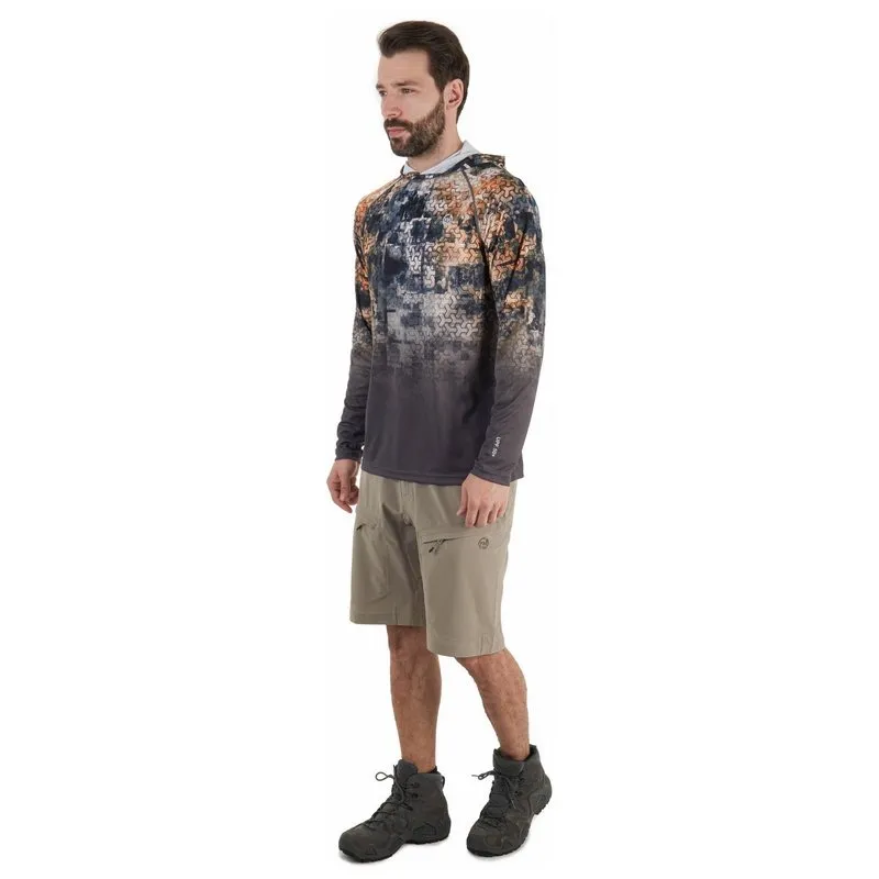 *Футболка "Mark Hoodie V3" принт (XS, Принт серо-оранжевый/Серый, , , )