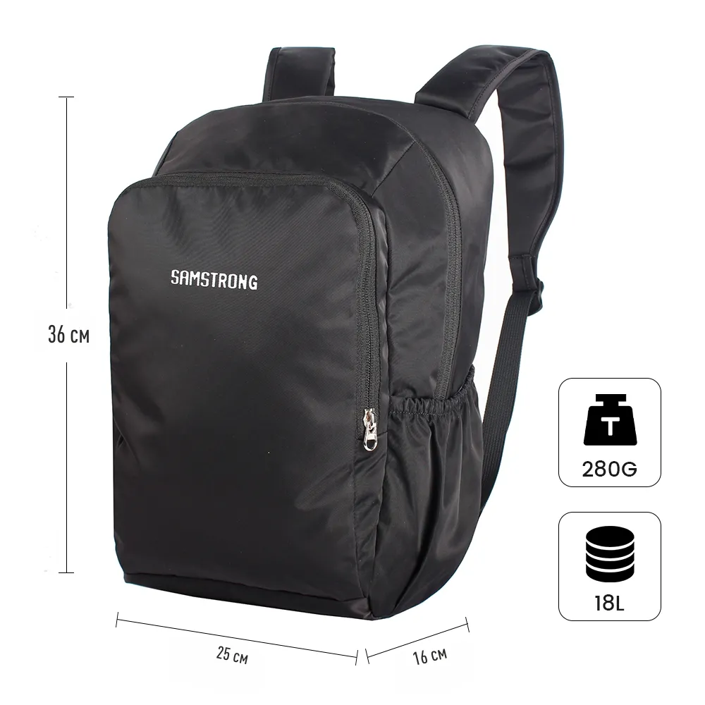 B0287 CASUAL BACKPACK Рюкзак (черный)