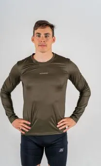 *Рубашка NONAME AIR T-SHIRT LS UX GREEN 6000225-16RB