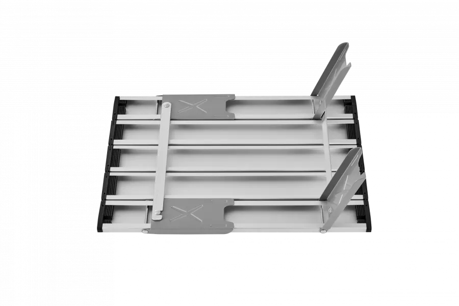 2401 MINI ALUNIUM TABLE S стол скл. алюм (серебристый)