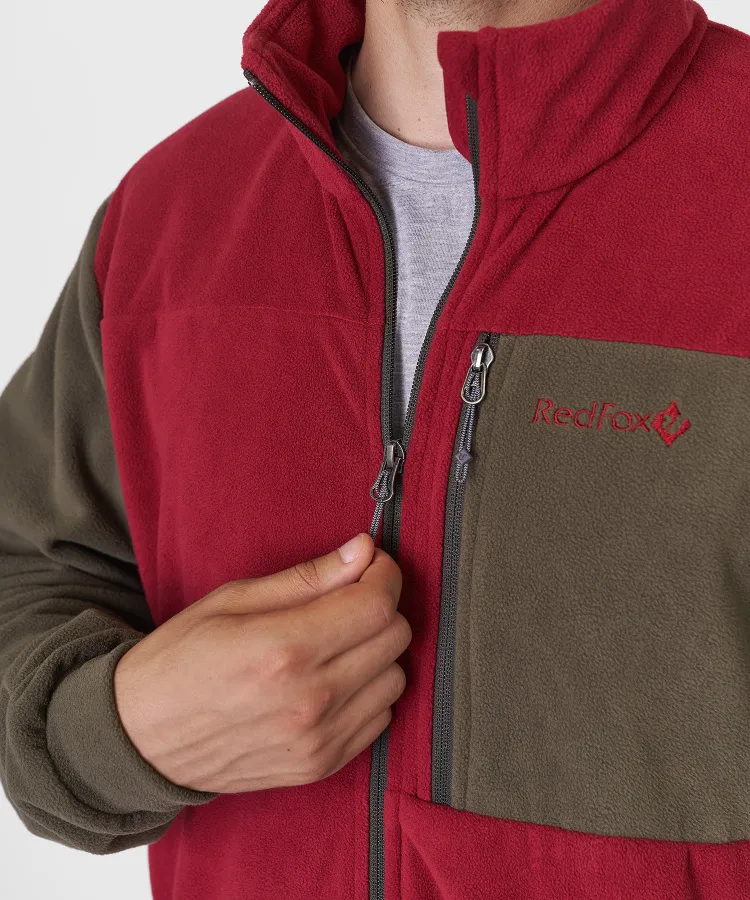 Джемпер Camp Jacket Мужской (S, 1131/бордовый/т.оливковый, , , , , )