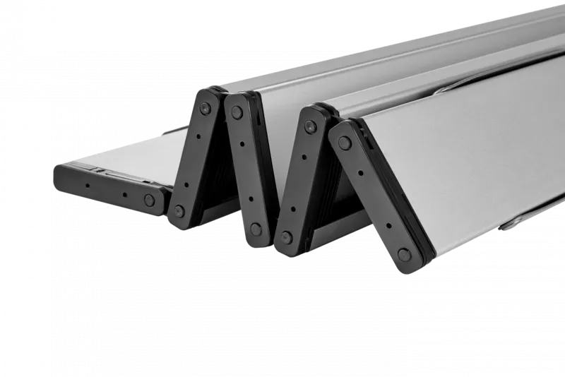 2401 MINI ALUNIUM TABLE S стол скл. алюм (серебристый)