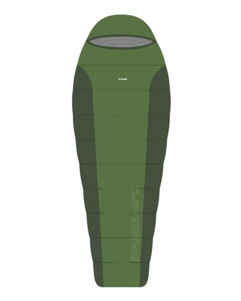 Спальный мешок Explorer -40C right (Long, 3142/т.оливковый/эвкалипт, , , , , )
