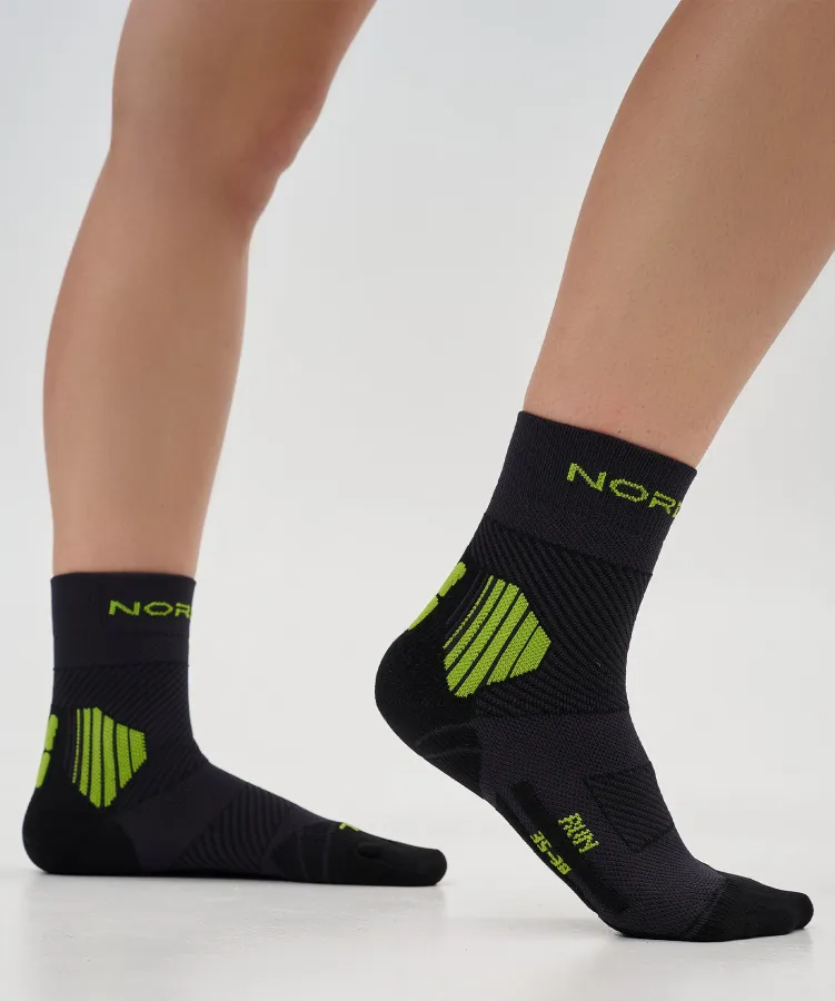 Носки Run All year Black/Lime (35-38, Black/Lime, , , , , )