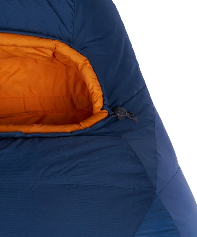 Спальный мешок пуховый Yeti-30C left (Regular, 9723/деним/оранжевый, , , , , )