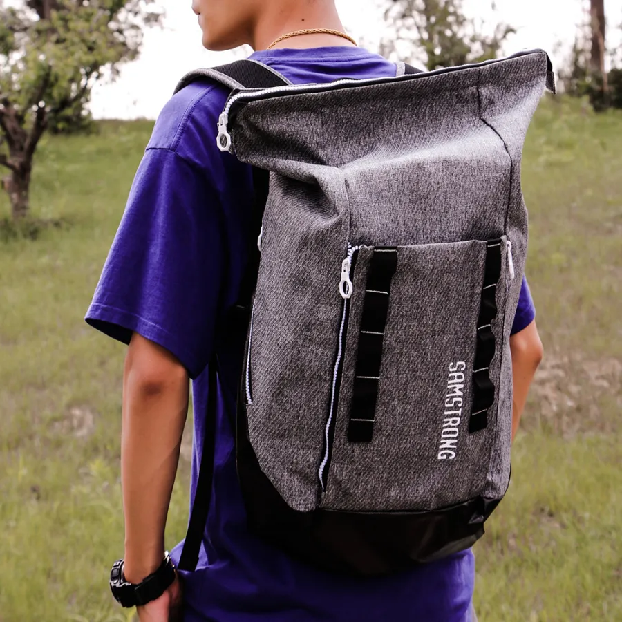 B0369 CASUAL BACKPACK Рюкзак (серый)