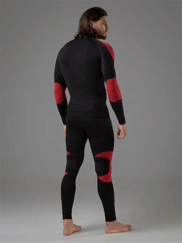 Термокомплект ALPINESPORTS муж. (S, Черный/красный, , , , , )