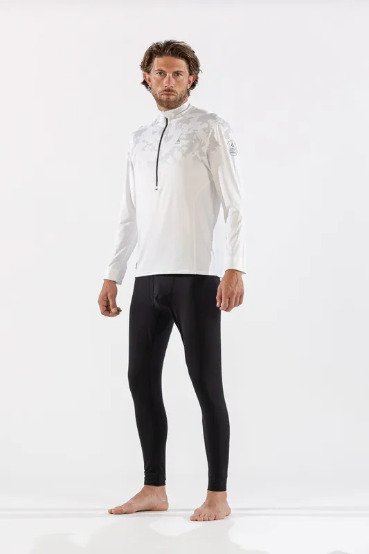 Термобелье водолазка мужская MENS BODYFIT BROKEN MAP ZIP NECK (S, 012/OPTIC WHITE, , , , , )