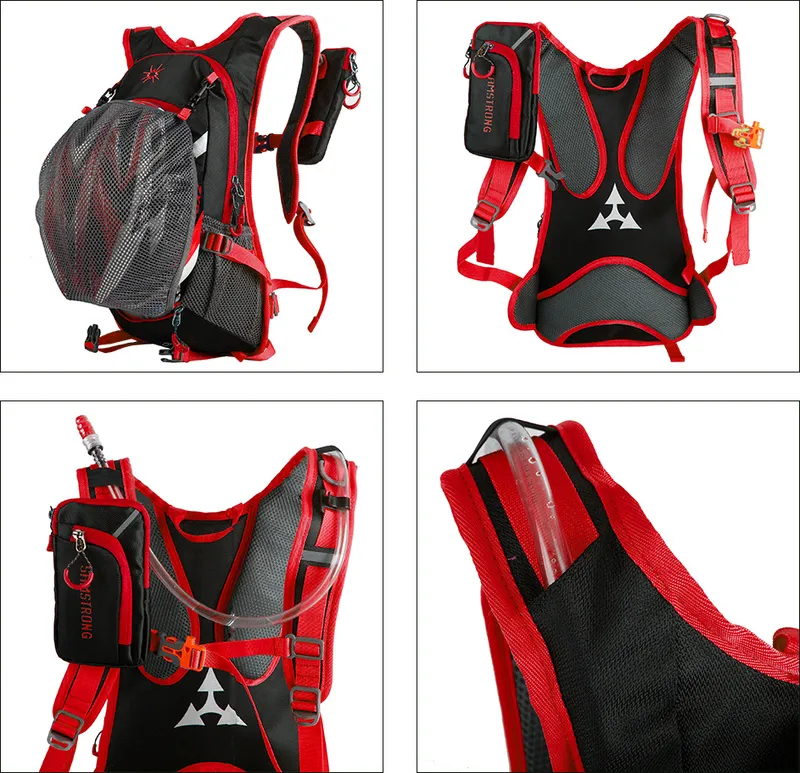 B0462 CYCLING BAG Рюкзак (черный/зеленый)