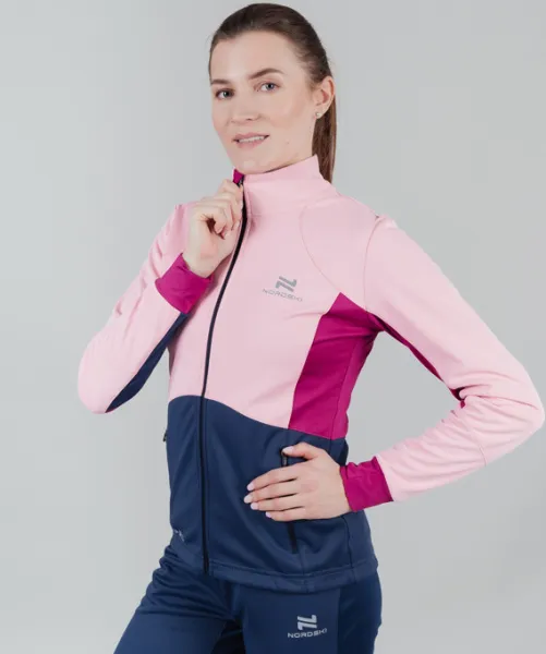 Тренировочная куртка Nordski Pro Candy Pink/Blue W (S, Candy Pink/Blue, , , , , )
