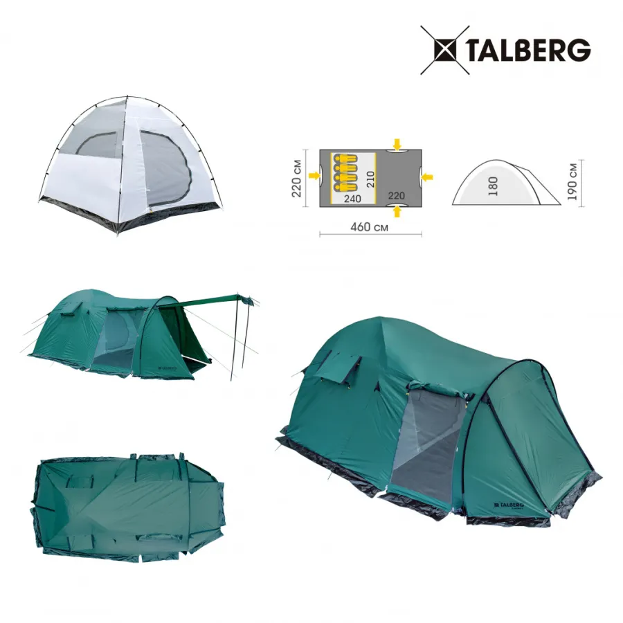BLANDER 4 палатка Talberg (зелёный)