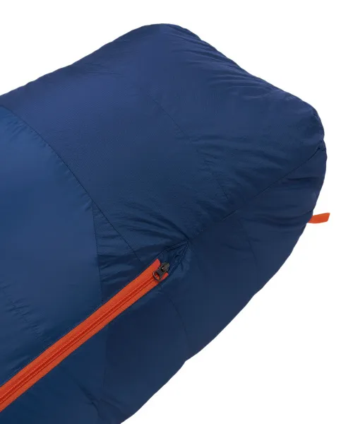Спальный мешок пуховый Yeti-30C left (Regular, 9723/деним/оранжевый, , , , , )