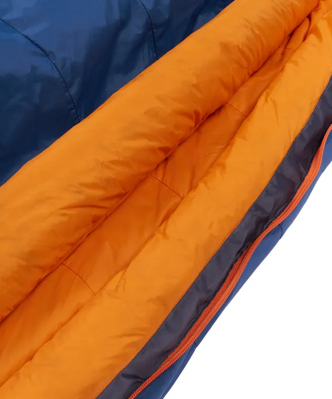 Спальный мешок пуховый Yeti-30C left (Regular, 9723/деним/оранжевый, , , , , )