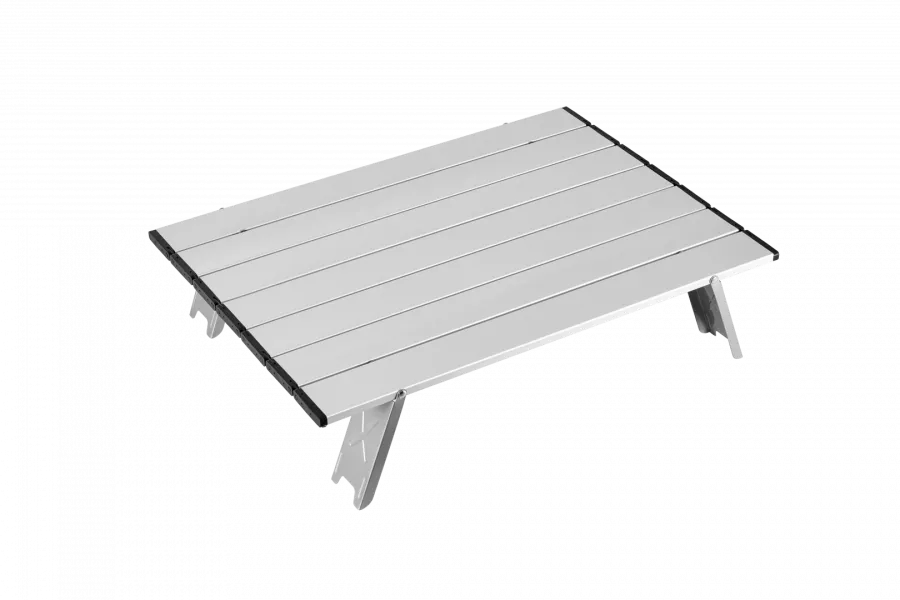 2403 MINI ALUNIUM TABLE L стол скл. алюм (серебристый)