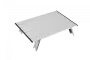 Atepa 2403 mini alunium table l стол скл. алюм (серебристый)