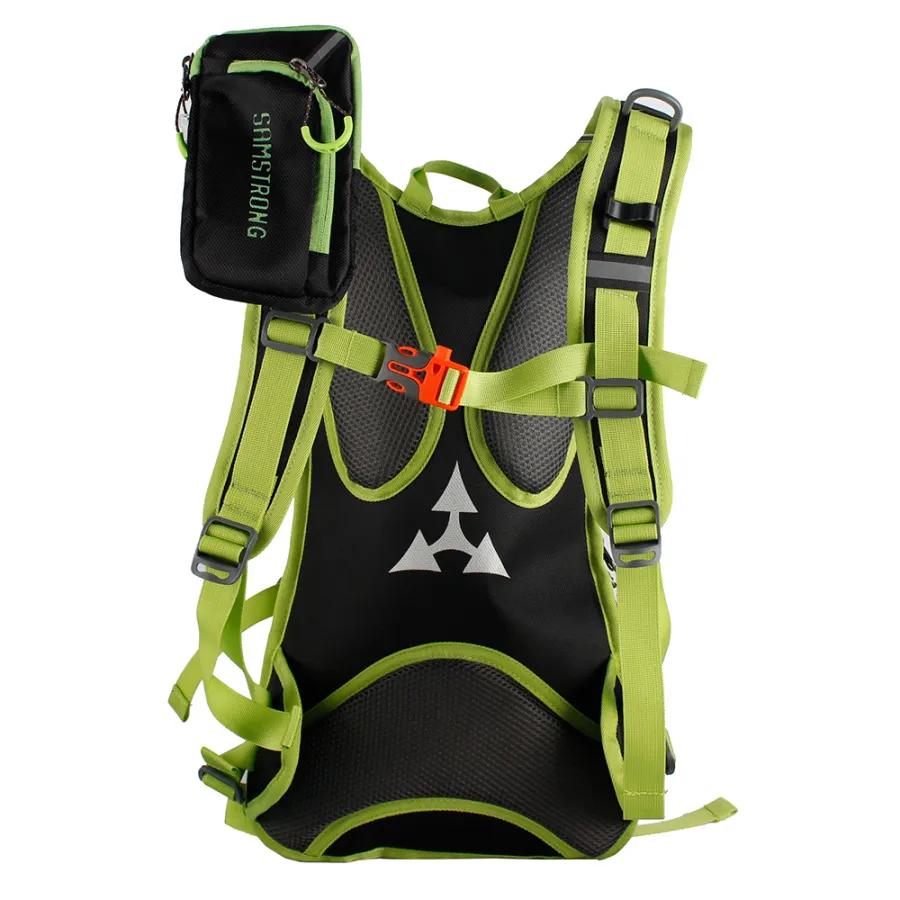 B0462 CYCLING BAG Рюкзак (черный/зеленый)
