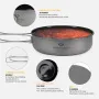 King Camp ca2109 titanium frying pan сковорода со складными ручками