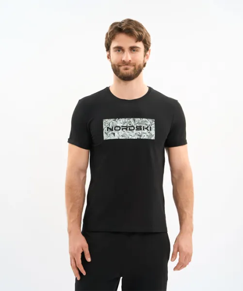 Футболка Nordski Simple Logo Black (46, Black, , , , , )