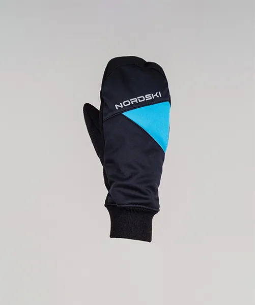 Варежки Nordski Arctic Black/Blue WS (8-S, Black/Blue, , , , , )