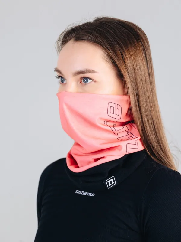*Снуд NONAME FLEECE NECKWARMER SALMON ROSE 2001827-0277 (One Size, Розовый/черный, , , , , )