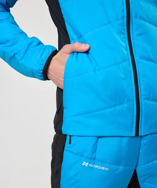 Куртка Nordski Hybrid Warm 2.0 Light Blue/Black (48-M, Light Blue/Black, , , , , )