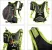 B0462 CYCLING BAG Рюкзак (черный/зеленый)