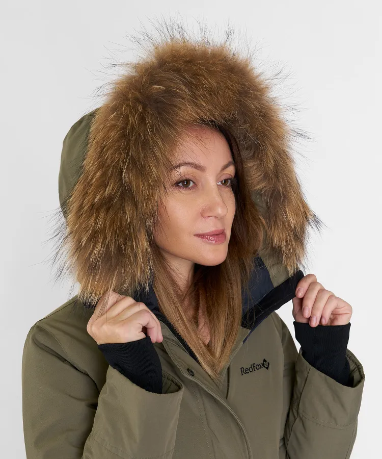 Полупальто пуховое Nyla III Женское (XS, 3100/т.оливковый, , , W23-24, , )