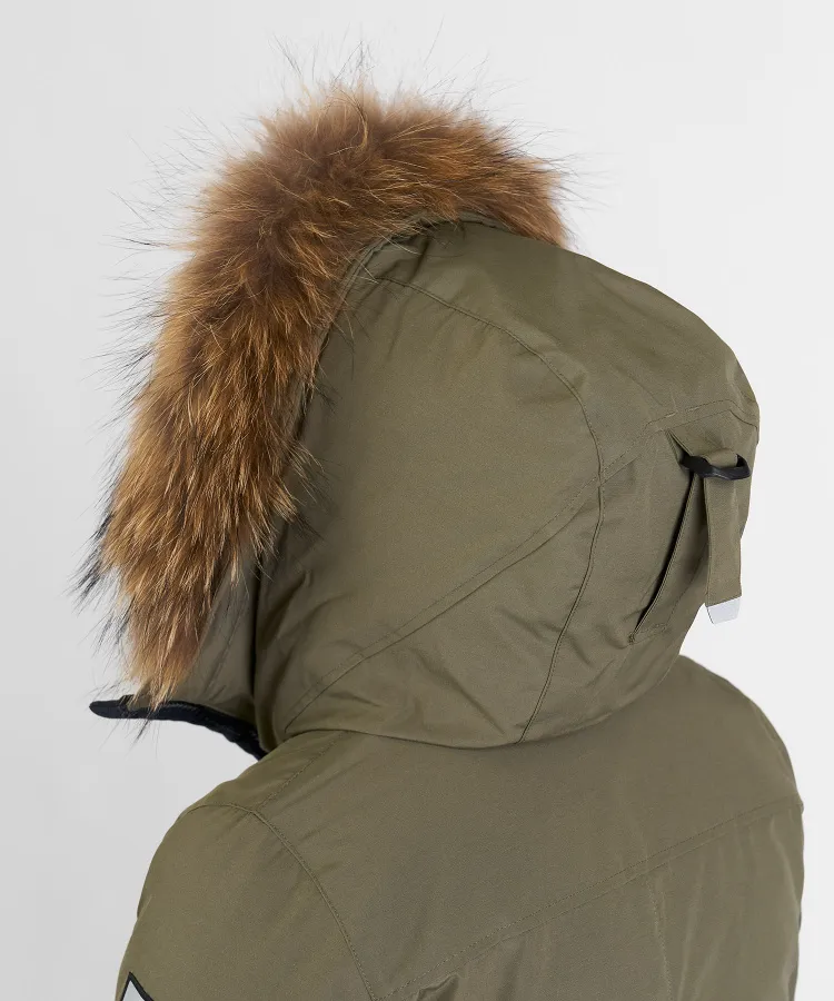 Полупальто пуховое Nyla III Женское (XS, 3100/т.оливковый, , , W23-24, , )