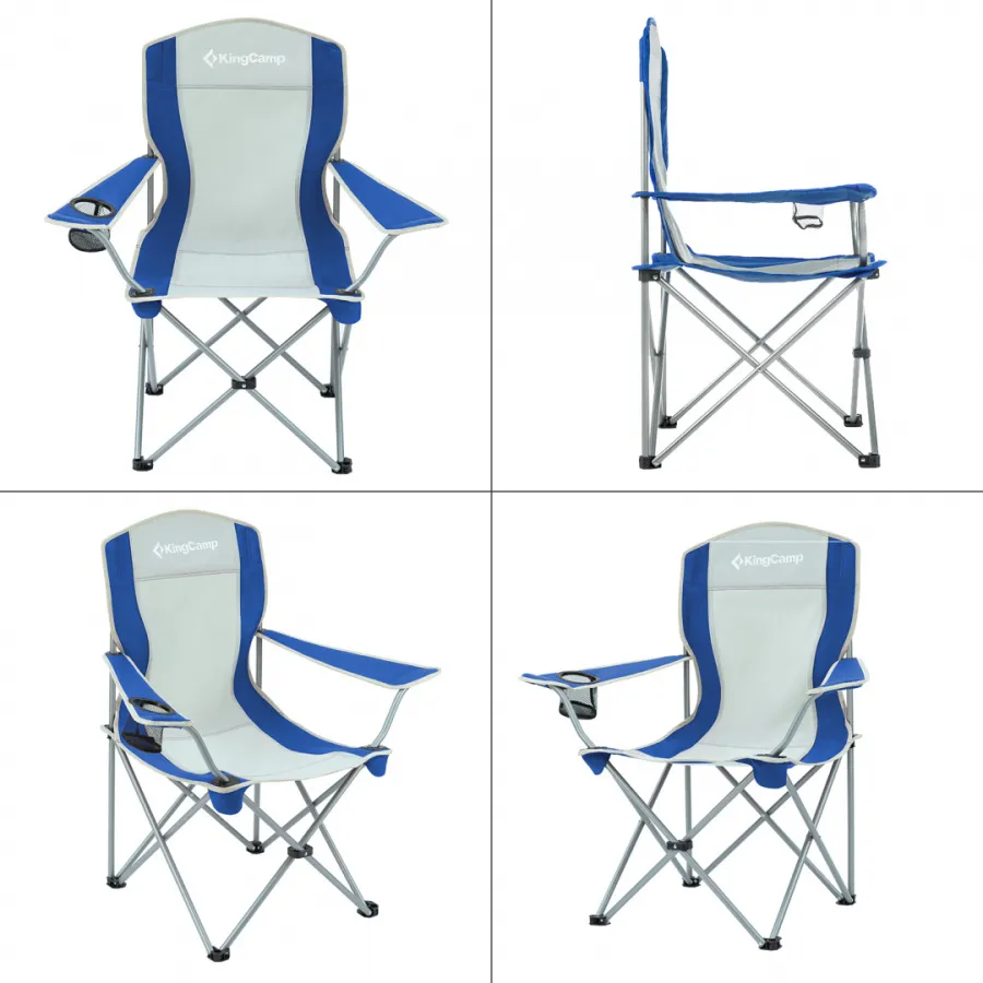 3818 Arms Chair кресло скл. cталь (84Х50Х96, черно-серый)