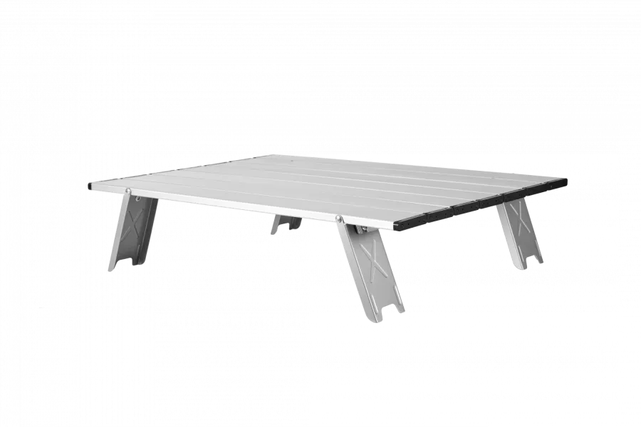 2403 MINI ALUNIUM TABLE L стол скл. алюм (серебристый)