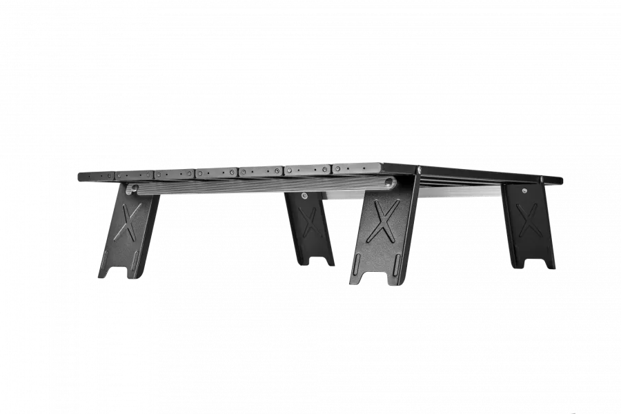 2403 MINI ALUNIUM TABLE L стол скл. алюм (серебристый)