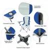 3818 Arms Chair кресло скл. cталь (84Х50Х96, черно-серый)