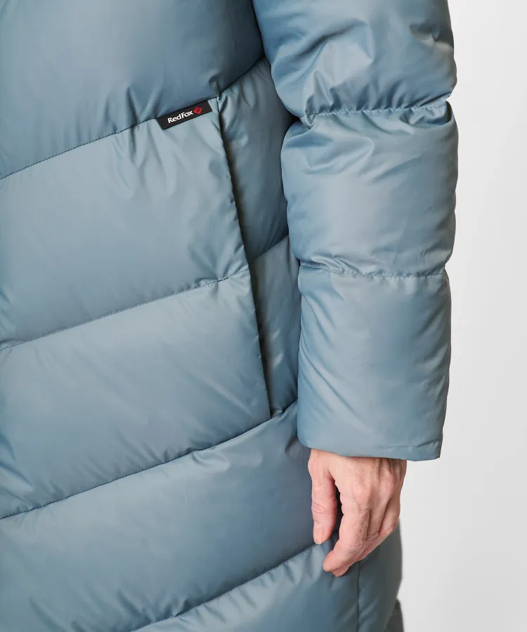 Пальто пуховое Astra Женское (XL, 6800/голубая глина, , , , , )