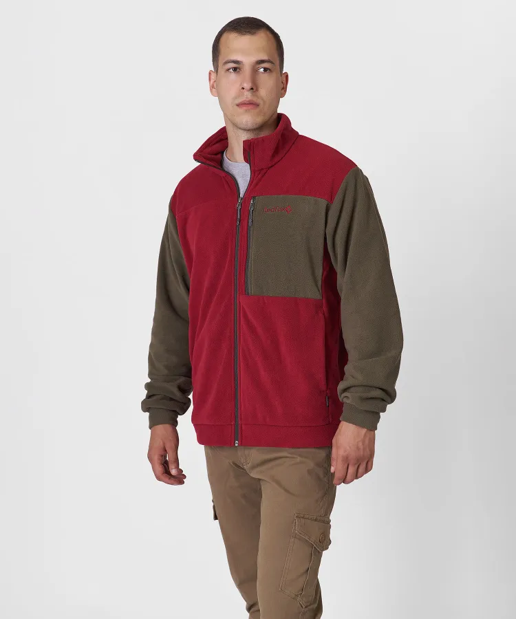 Джемпер Camp Jacket Мужской (S, 1131/бордовый/т.оливковый, , , , , )