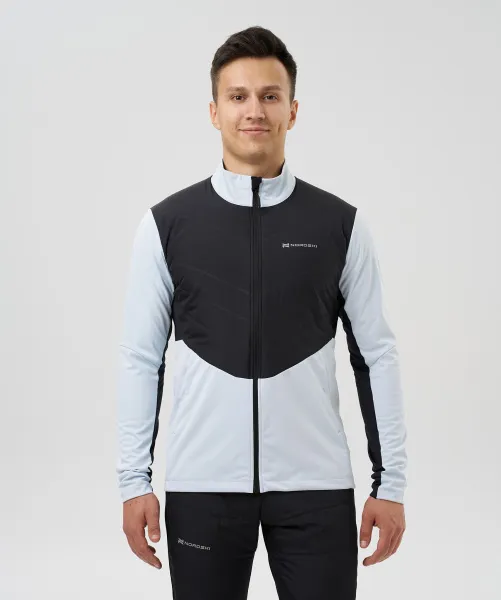 Куртка Nordski Hybrid Pro 2.0 Pearl Blue/Black (46-S, Pearl Blue/Black, , , , , )