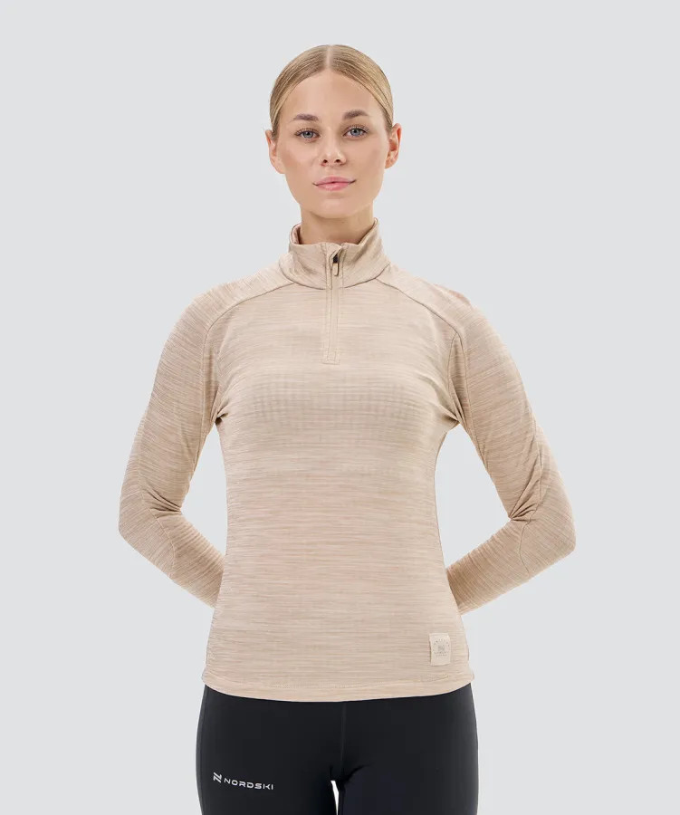 Лонгслив Nordski Impulse Beige W (42-L, Beige, , , , , )