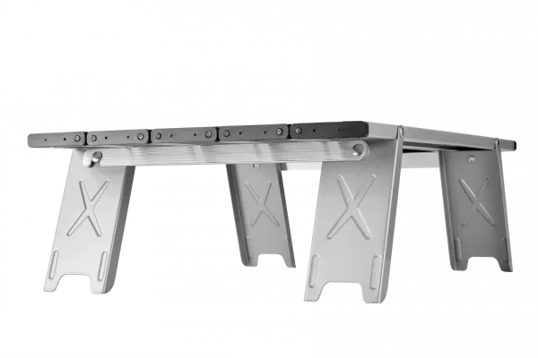 Atepa 2401 mini alunium table s стол скл. алюм (серебристый)