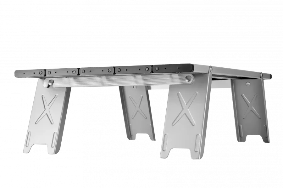 2401 MINI ALUNIUM TABLE S стол скл. алюм (серебристый)