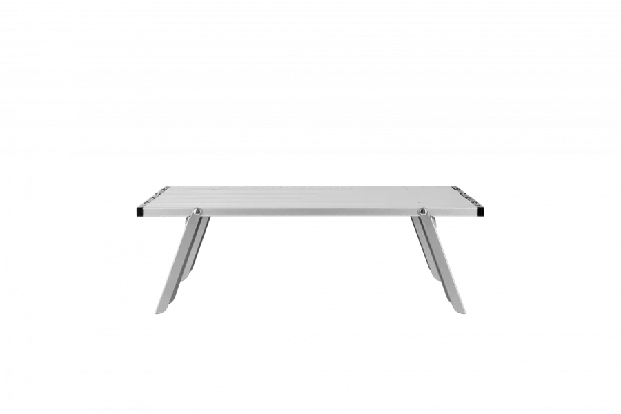2401 MINI ALUNIUM TABLE S стол скл. алюм (серебристый)
