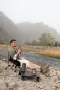 Atepa 2405 ultralight square low chair кресло скл. (черный)