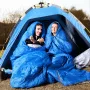 King Camp 3221 oasis 250s -3c 140+25 х 70 см спальный мешок (синий, левый)
